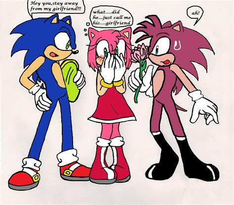 amy sonic|is amy sonic's girlfriend.